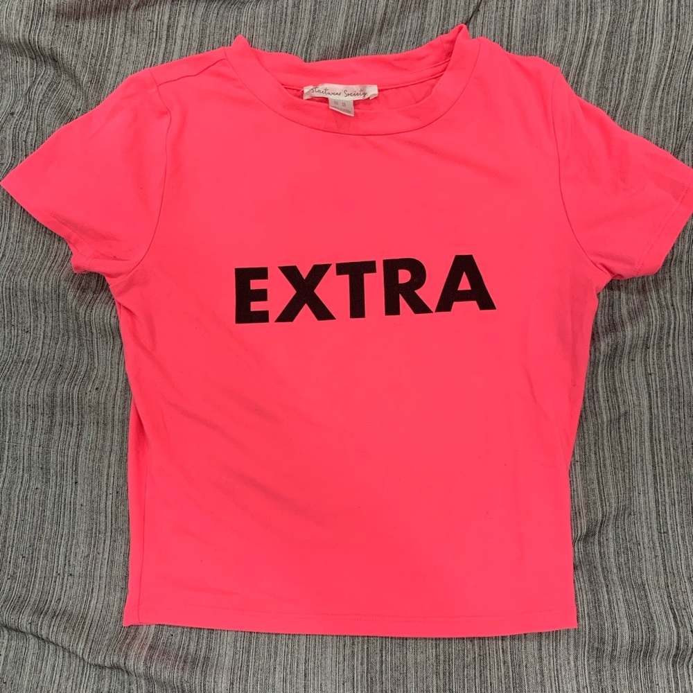 Cropped ribbed T